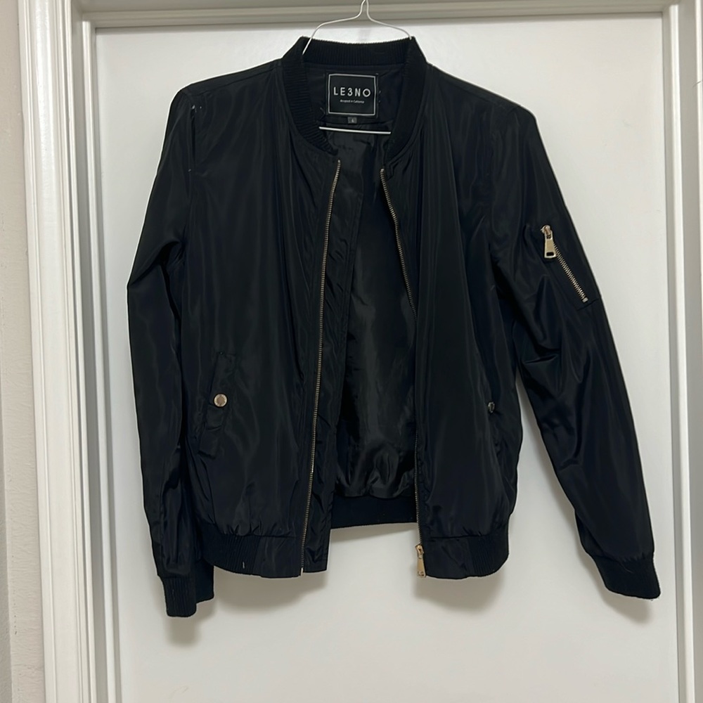 Black Bomber Jacket